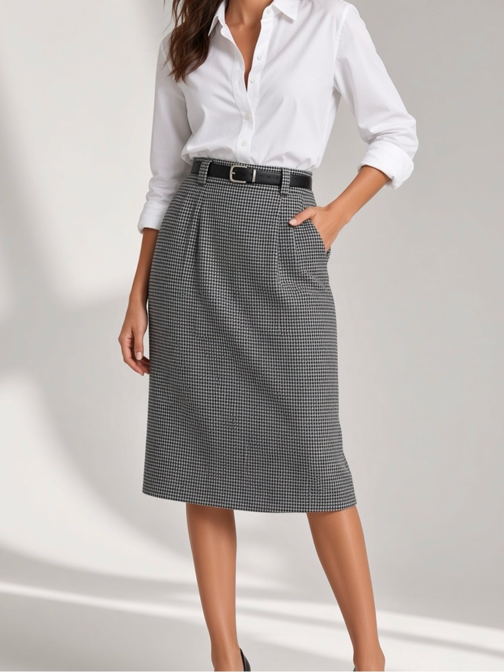 Vintage counterparts houndstooth skirt